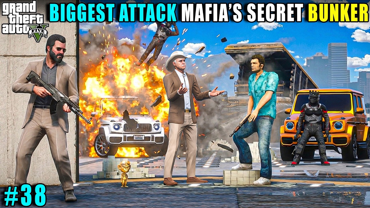 BIGGEST ATTACK ON MAFIA'S SECRET BUNKER | GTA 5 GAMEPLAY