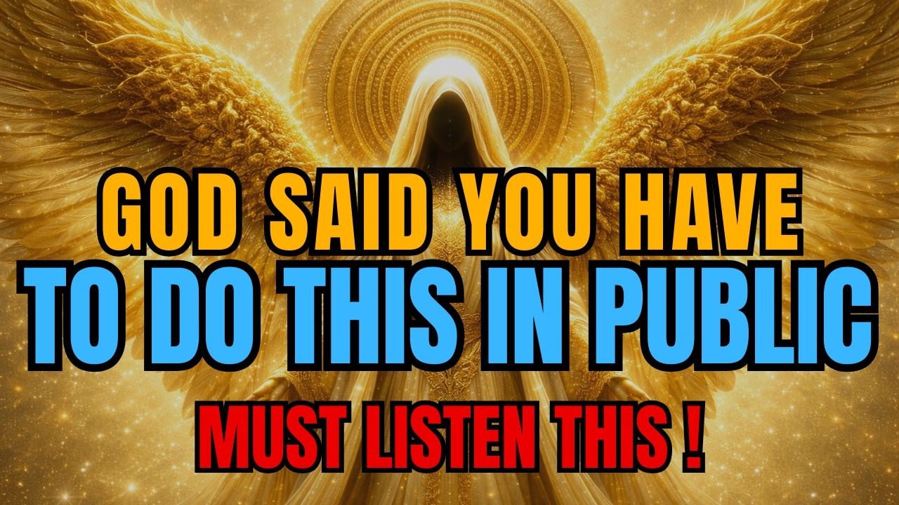 CHOSEN ONE, FOR GOD&rsquo;S SAKE PERFORM THIS IN PUBLIC FAST &ndash; LET ALL SEE!