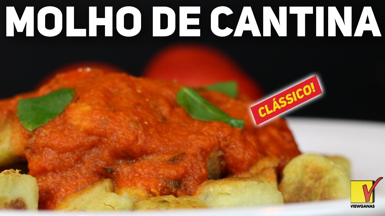 MOLHO DE TOMATE IGUAL AO DAS CANTINAS ITALIANAS | THE BEST | VIEWGANAS Xpress