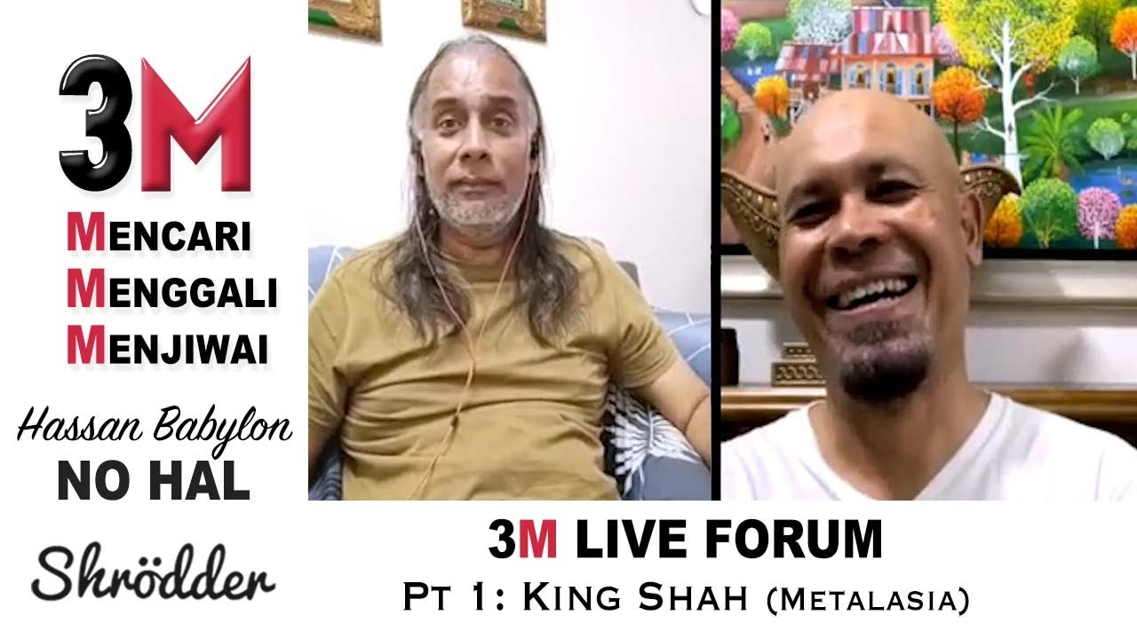 Part 1: 3M live forum perbincangan & sharing pemuzik dari 2 Era Hassan Babylon & King Shah Metalasia