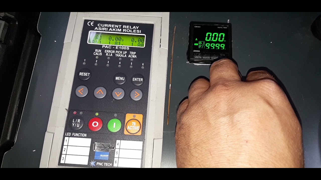 Thytronic aşırı akım r&ouml;le testi