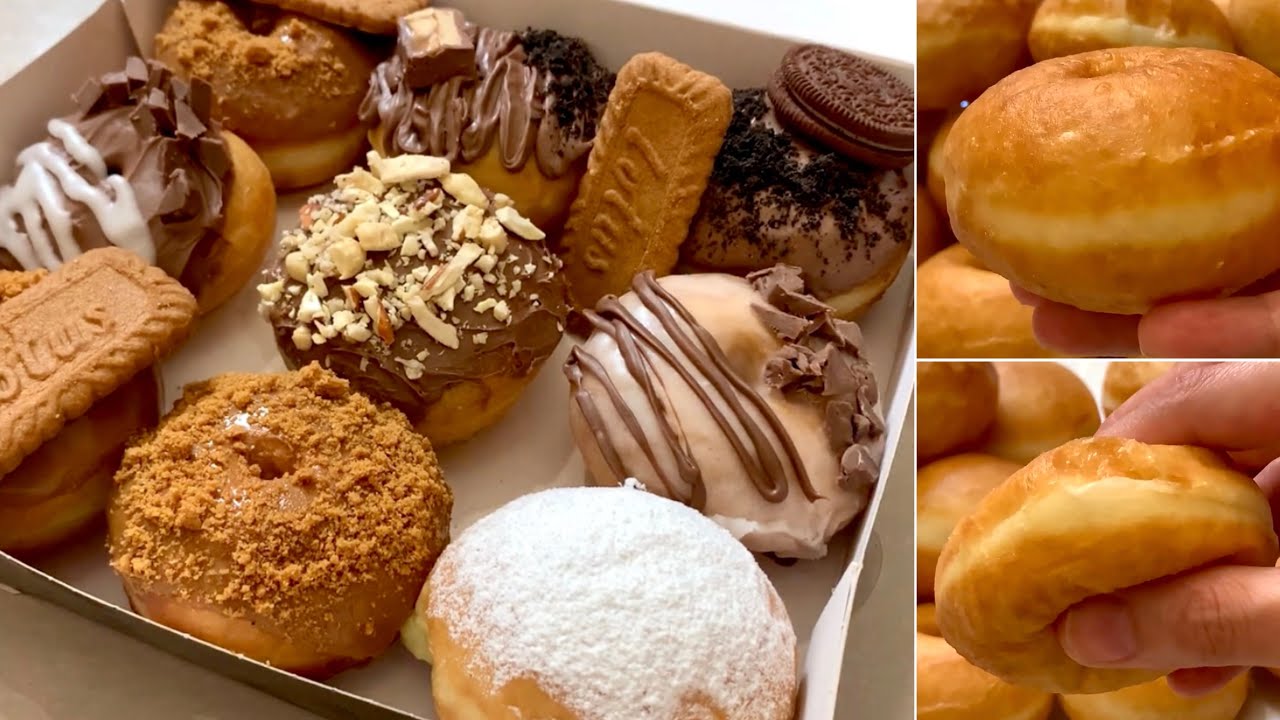 donuts الذ دوناتس ممكن تجربوها بعجينه هشه و خفيفه جدا
