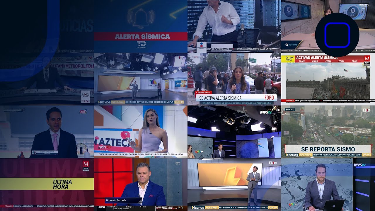 TV mexicana durante el sismo de el 7 de Diciembre 2023 | EnLaPantalla_