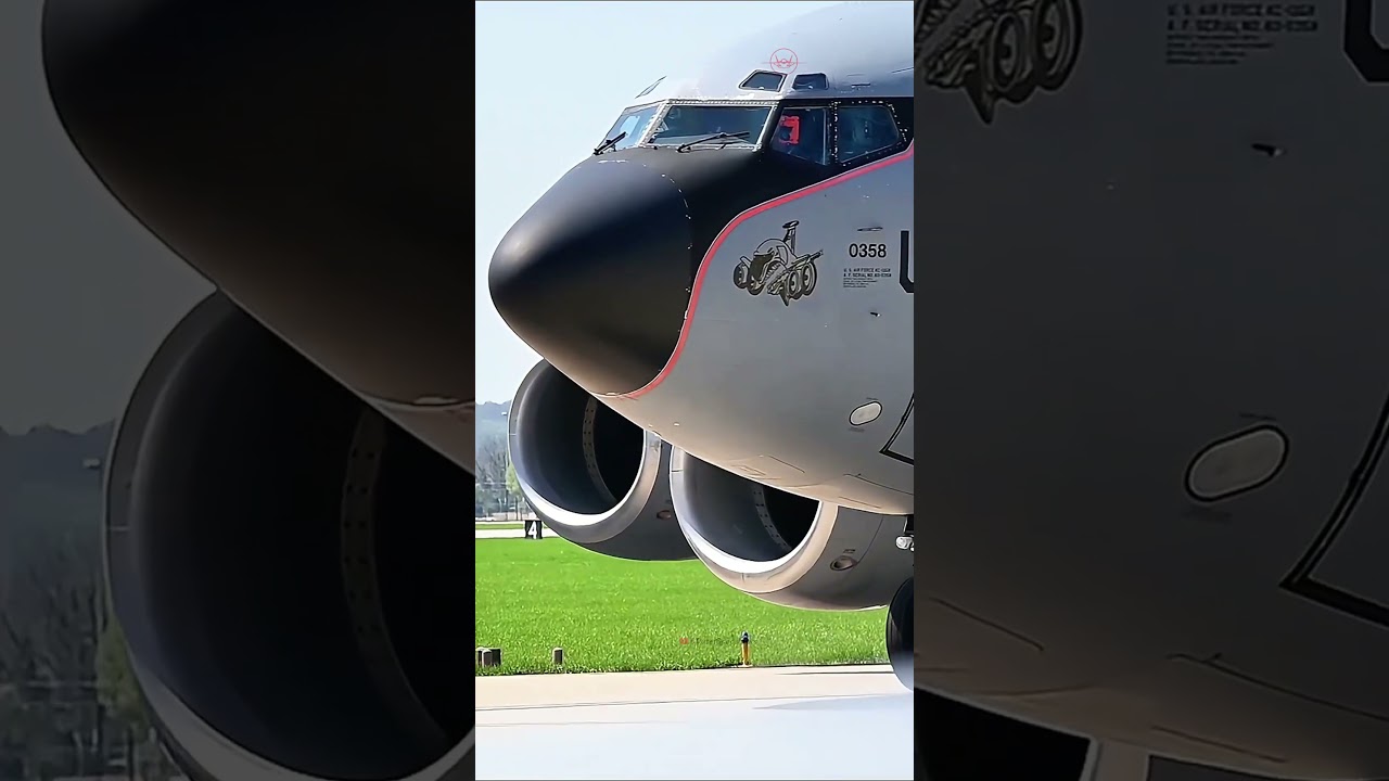 Rapid KC-135 Stratotanker takeoff