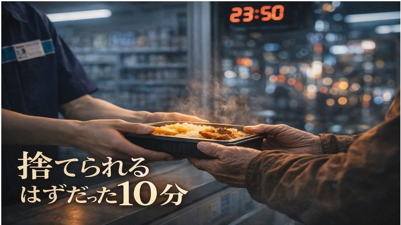 深夜0時、捨てるはずの弁当を老人に渡したら...人生が変わった|シニア物語｜感動｜人生物語
