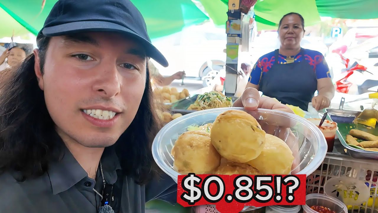 Уличная еда $0,85 на Центральном рынке Пномпеня 🇰🇭