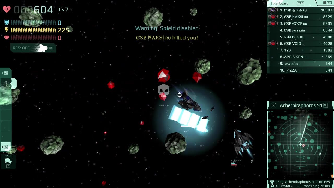 Against x-core and CSE Clan | Starblast.io