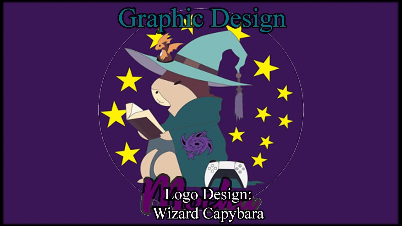 Graphic Design: Logo Design: Wizard Capybara