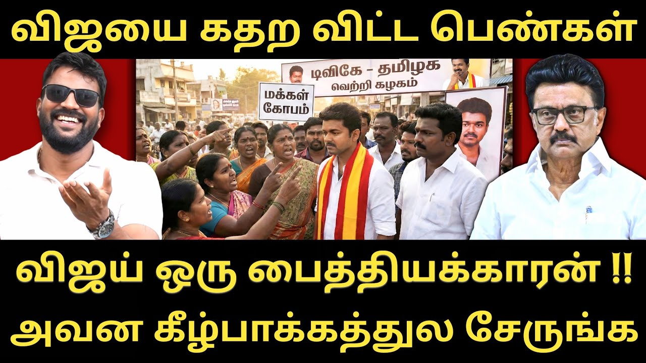 விஜயை இனி கீழ்பாக்கத்துல பார்க்கலாம் - வறுத்து எடுத்த திமுக உடன்பிறப்புகள் |Roast brothers|Tvkvijay|
