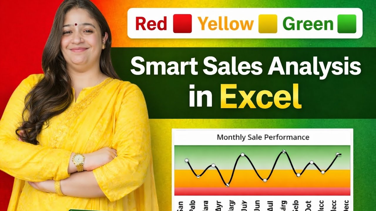 Professional RAG Chart in Excel  RAG Background Line Chart #sunainalakshyaedu  #linechart