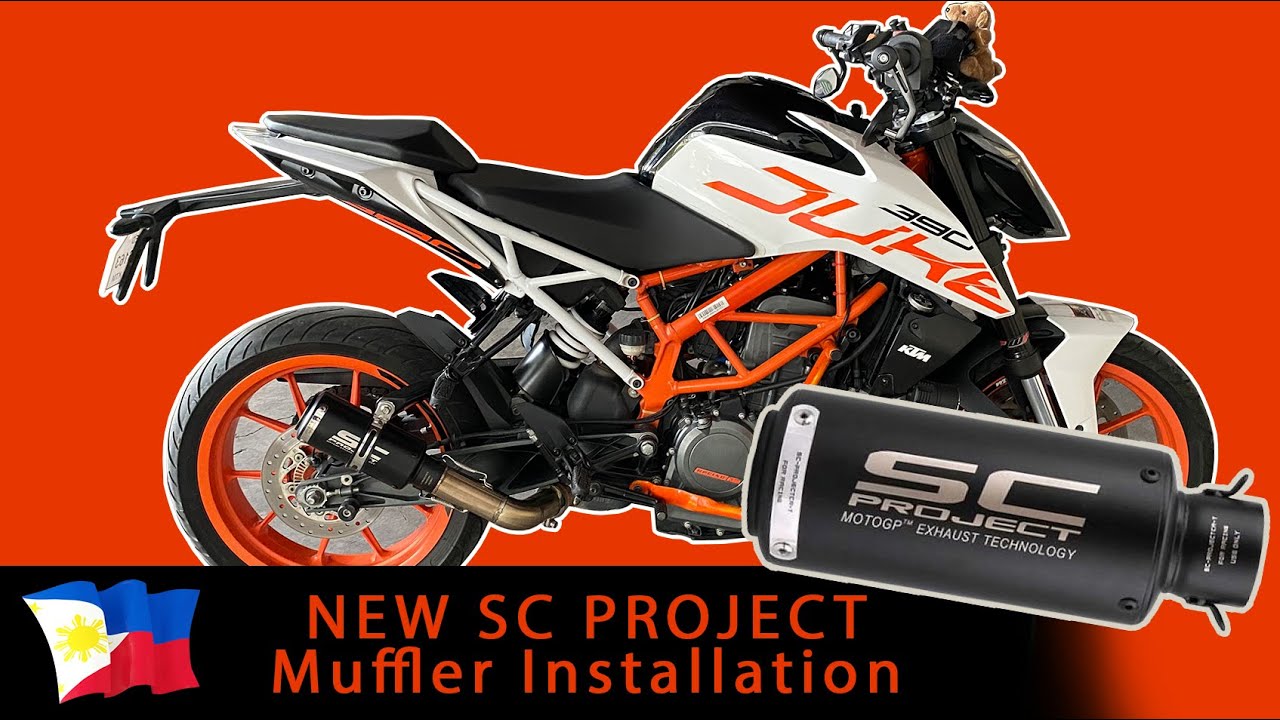 2017 KTM DUKE 390 - SC Project Muffler Installation