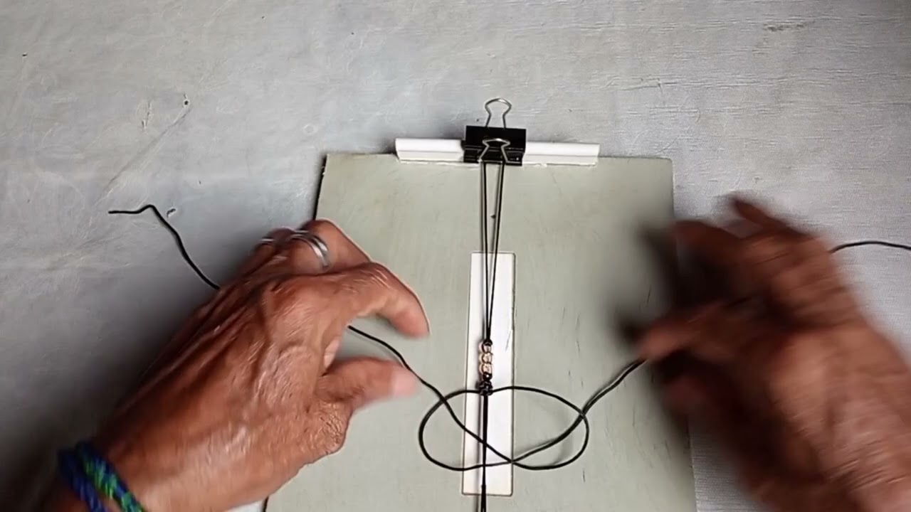  como fazer pulseira de macramé com corrente 