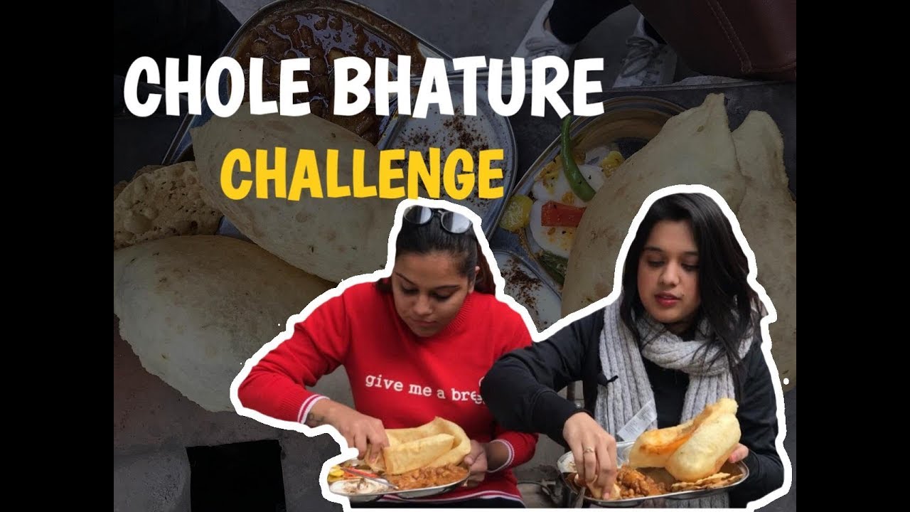 Chole Bhature Eating Challenge ft Dimple | Kadimi Dukaan , Bhogal