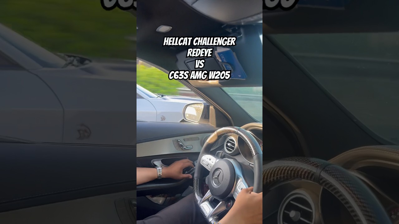 Hellcat Redeye vs C63S AMG W205 #shorts