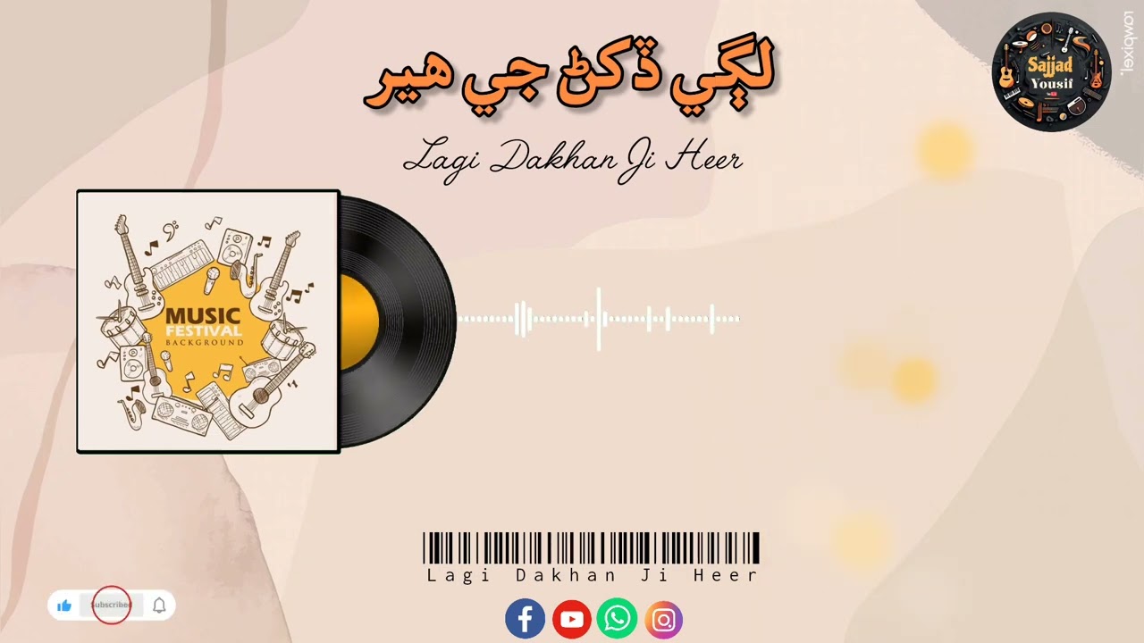 Lagi Dakhhan Ji Heer | Shah Abdul Latif Bhittai | Sindhi Sufi Song | High Audio🎵 | jankar
