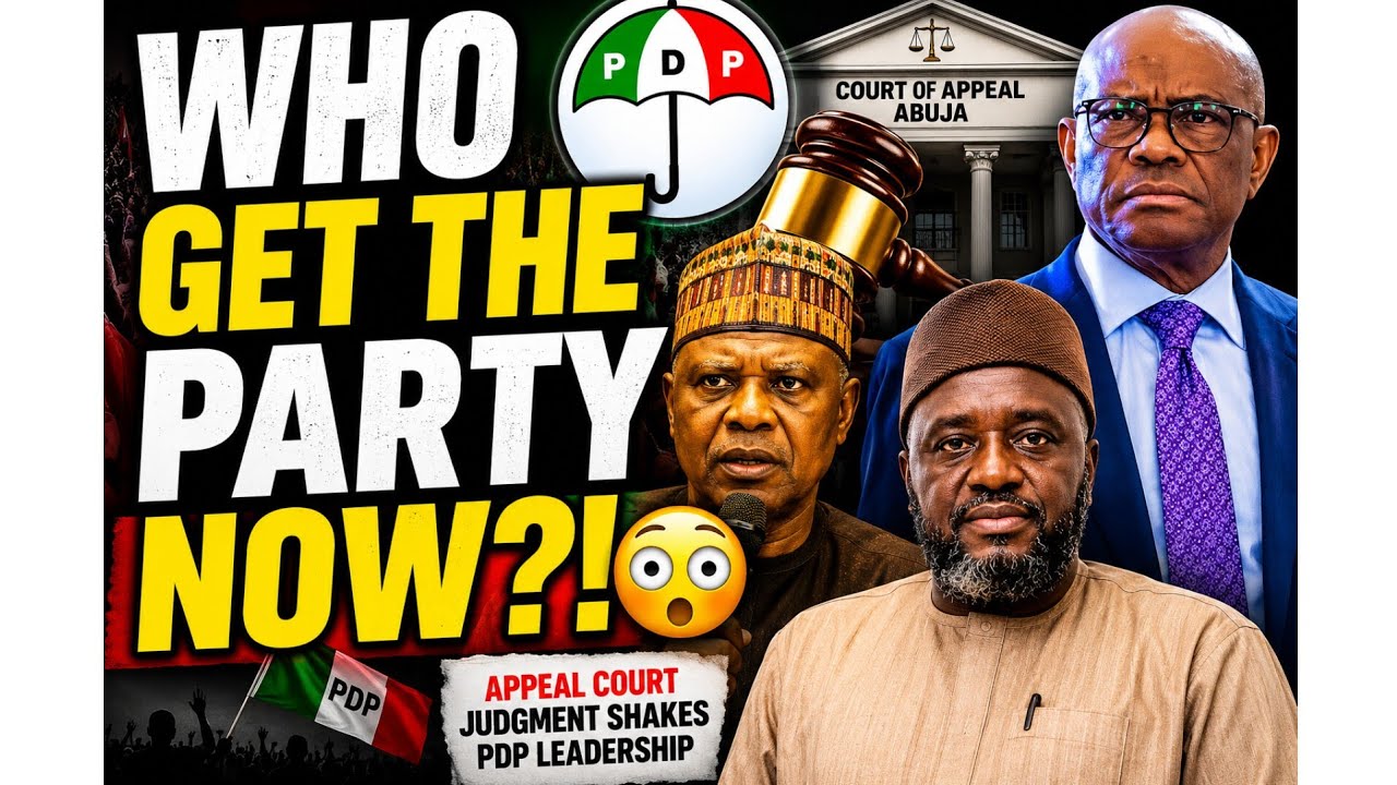 PDP DON EXPLODE AGAIN?! 😳 Appeal Court Judgment Raises New Question: Who Really Controls The Party?