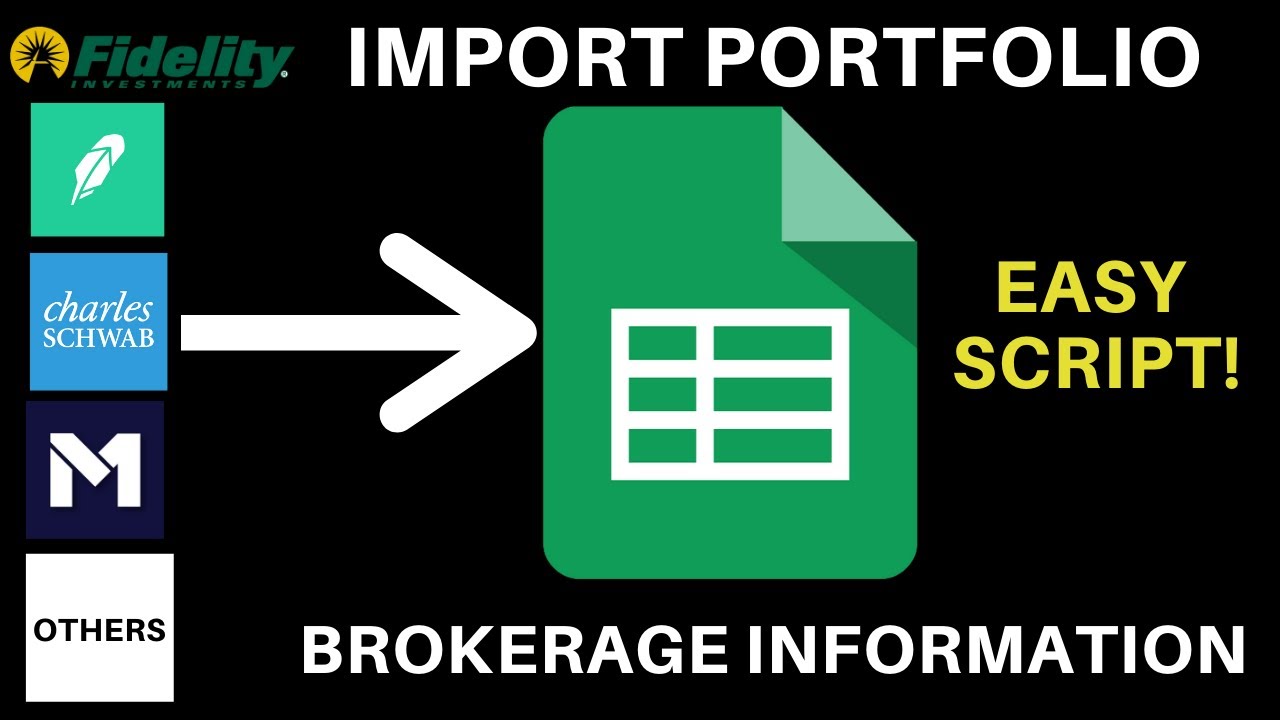 How To Import Any Brokerage Portfolio Holdings Into Google Sheets
