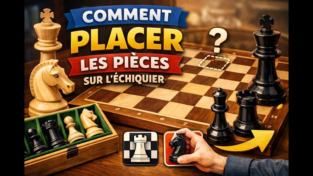 Comment placer les pièces sur un échiquier (Débutant)