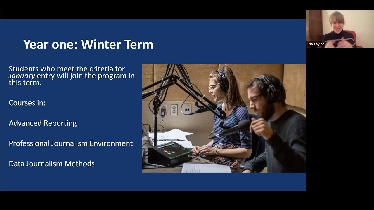 Master of Journalism program webinar | University of King's College