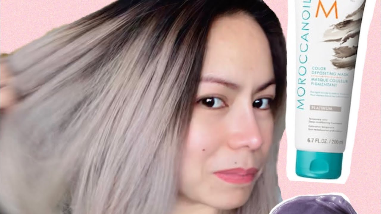 Temporary Hair Color | My honest review | Moroccan Oil Colour Depositing Mask | Platinum
