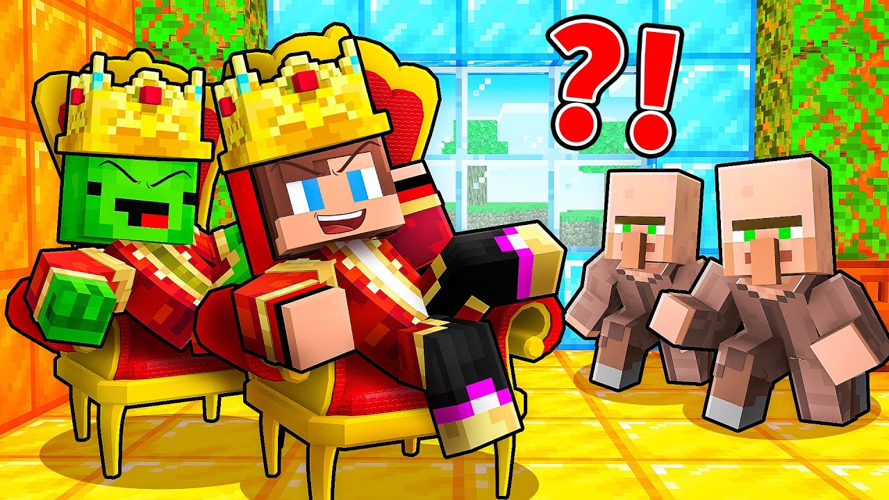 JJ and Mikey Became The KINGS OF VILLAGERS in Minecraft - Maizen