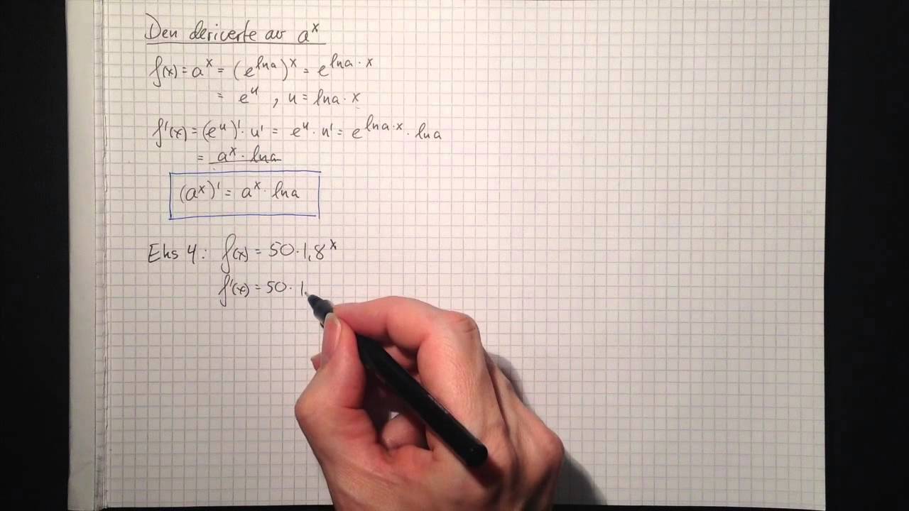 Matematikk R1: Derivasjon av e  og ln  funksjoner