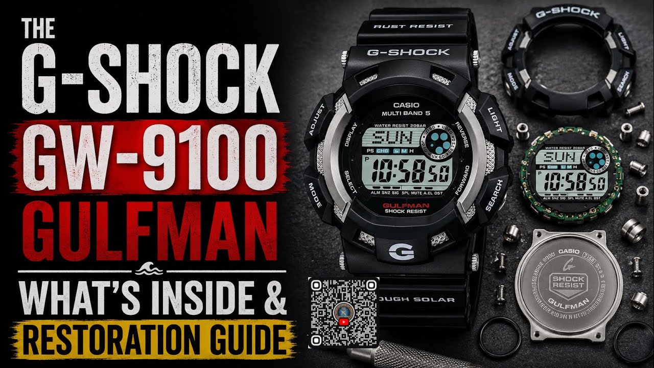 G-Shock Gulfman GW-9100 Maintenance | What's Inside?