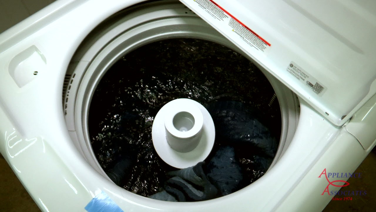 GE  GTW525ACPWB   Moving Blanket Test   Bulky Cycle   Extra Rinse   Max Fill Water Level   Moving Bl