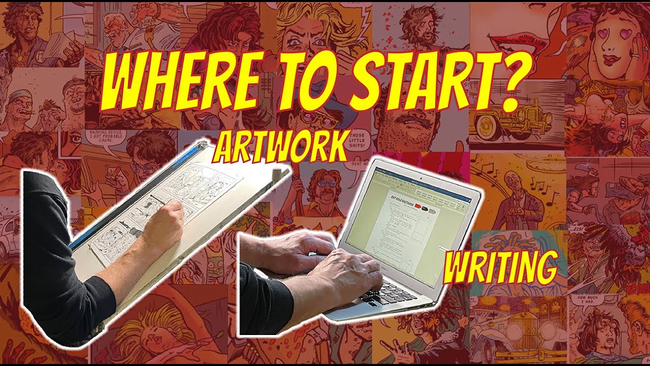 The balance between writing and art in comic books.