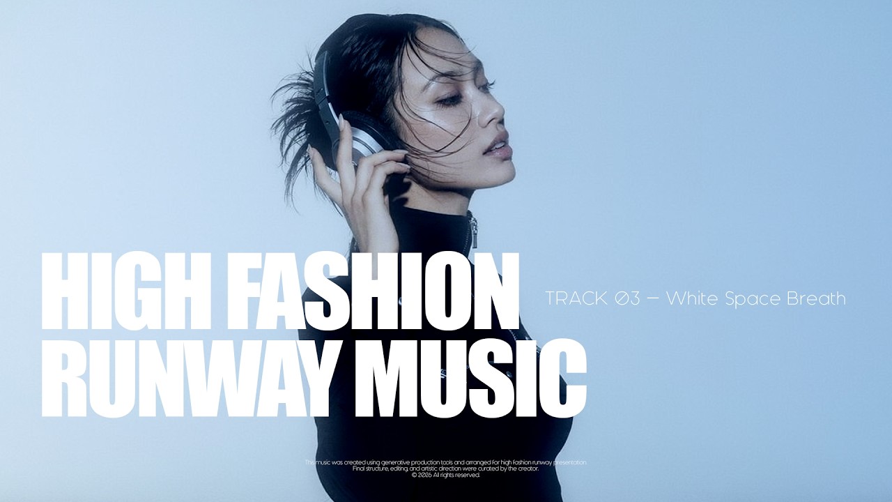 패션 런웨이 음악 | Minimal Avant-Garde Runway Music — White Space Breath (112 BPM)