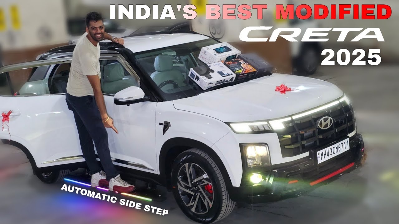 BEST MODIFIED CRETA  WITH AUTOMATED SIDE STEP,BUSINESS CLASS TRAY,MUSCLE  STEERING & MUCH MORE..!!