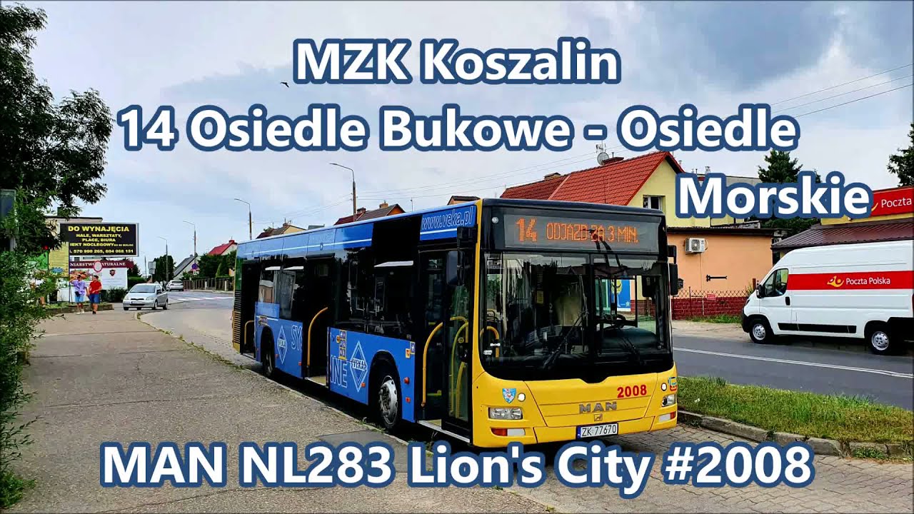MZK Koszalin - linia 14, MAN NL283 Lion's City 