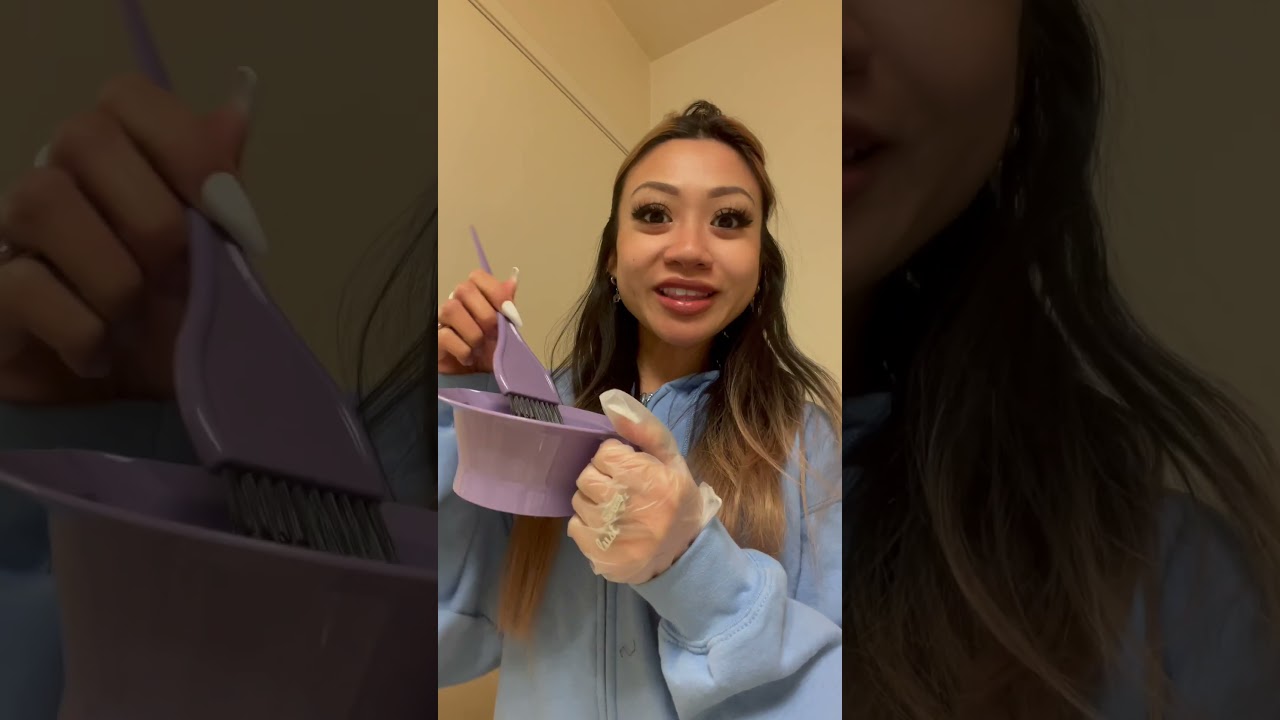 dyeing my hair black using ion semi permanent dye + results & fade out process