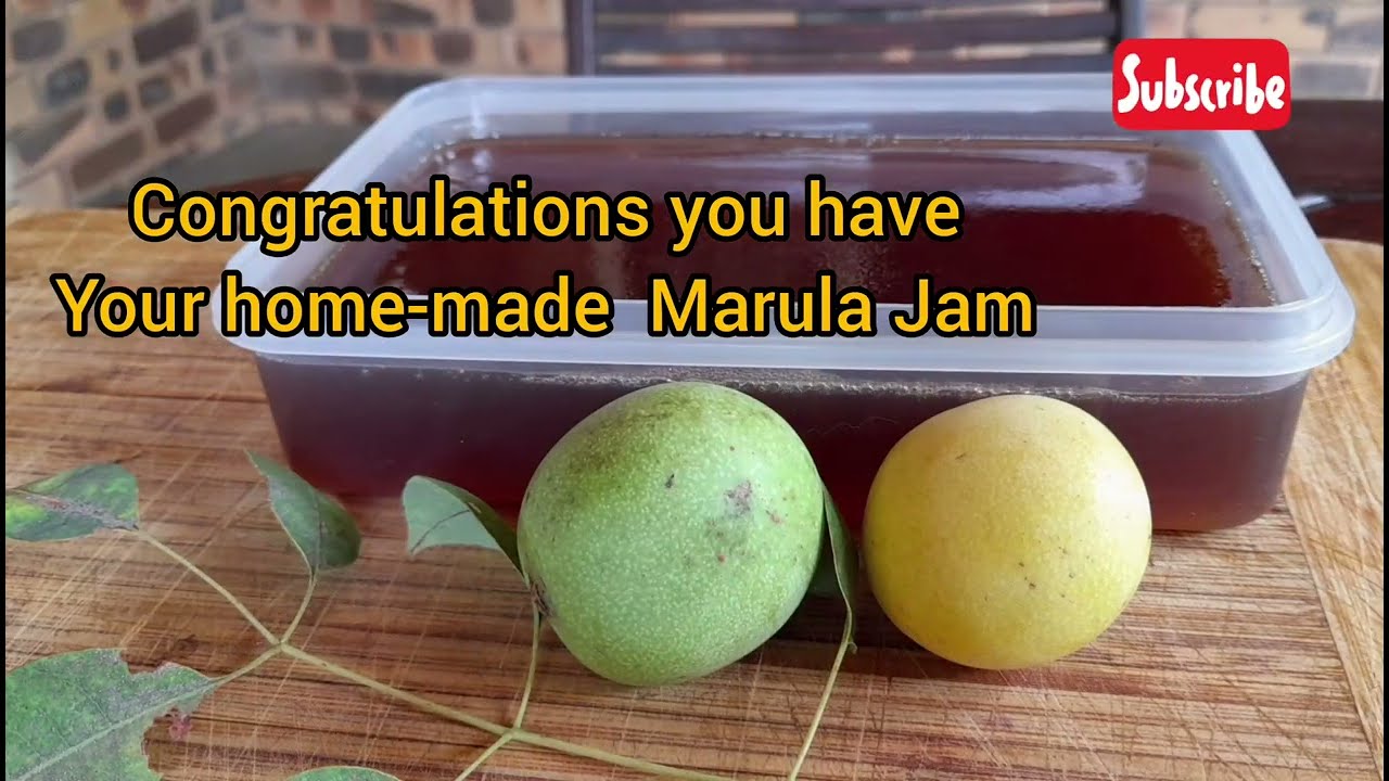 How to make homemade Marula Jam//Recipe in the description box