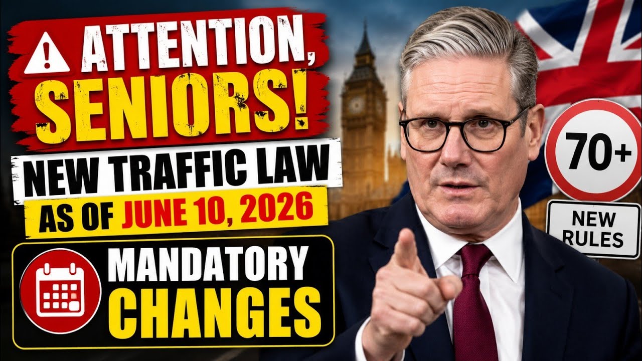 🚨Attention, seniors! New traffic law as of June 10 2026: mandatory changes