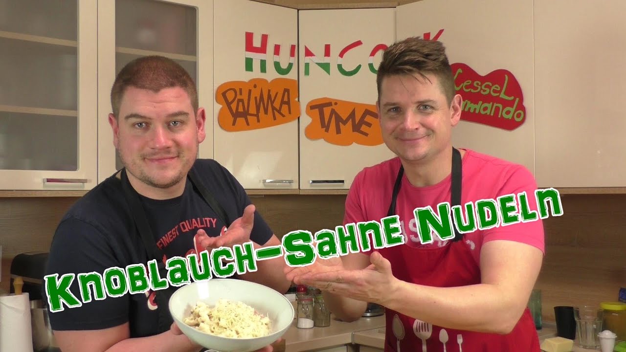 Leicht gemacht, leckere Knoblauch-Sahne Nudeln