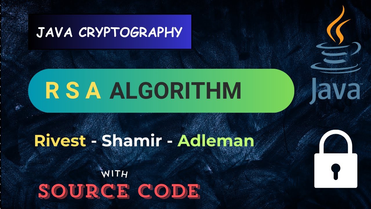 RSA encryption and decryption algorithm in java
