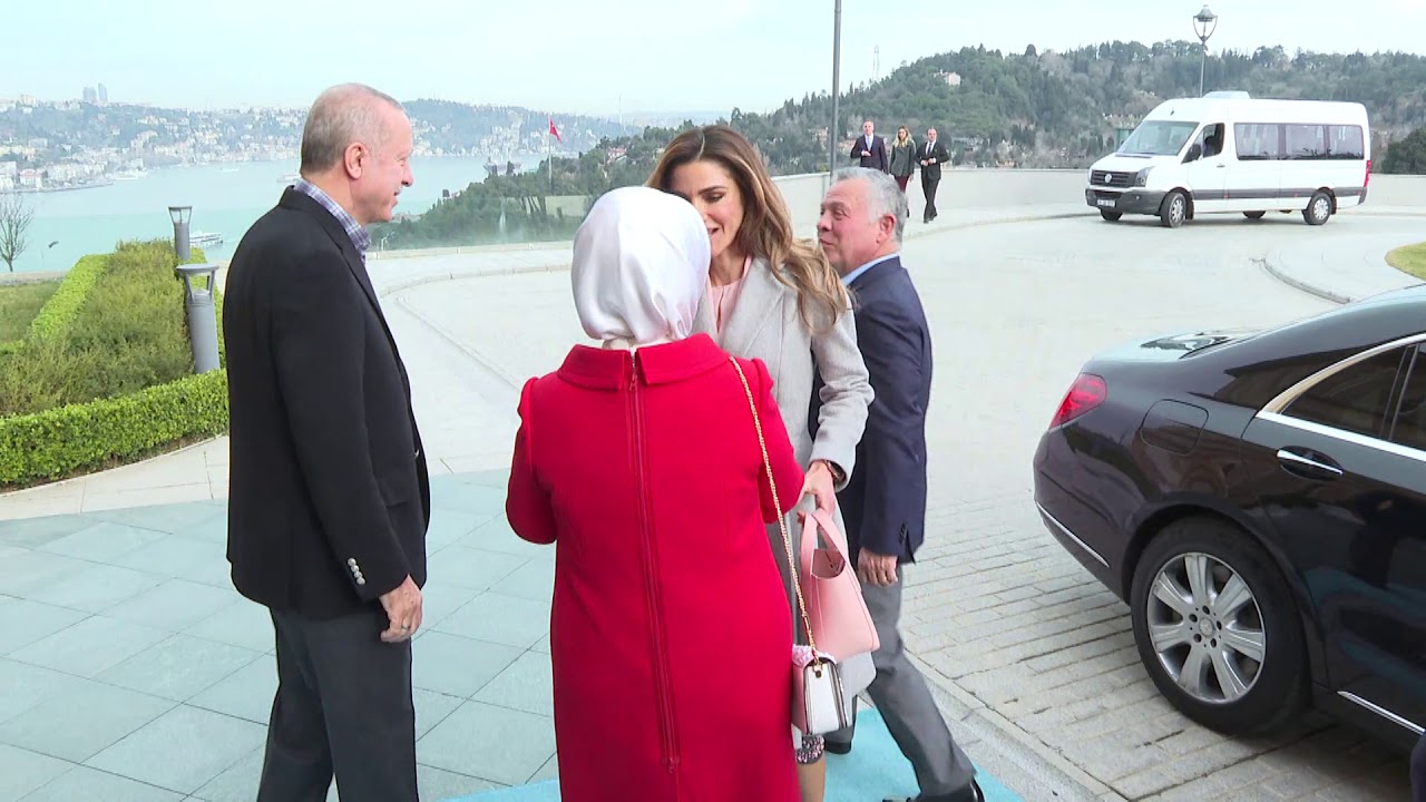 هكذا استقبل اردوغان ملك الأردن عبدالله الثاني  في قصر وحيد الدين العثماني باسطنبول