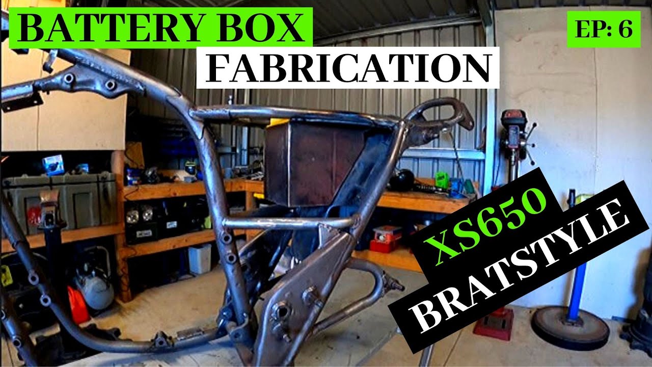 XS650 Brat Build Ep 6: Battery Box