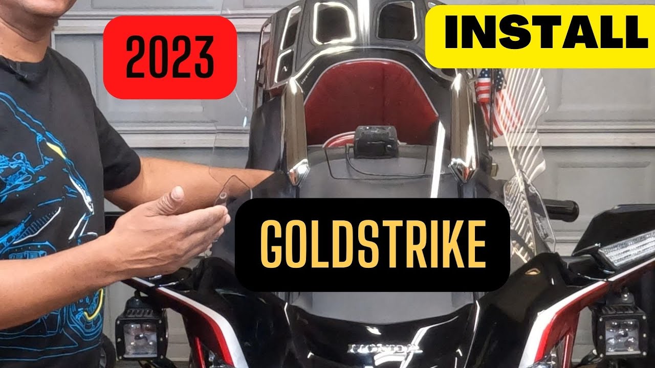 Накладки на стойки лобового стекла Goldstrike от Twinart для Honda Goldwings 2018–2023 годов выпуска