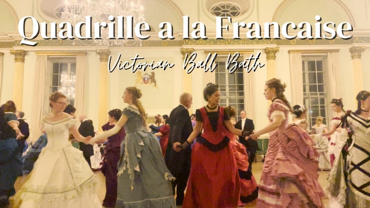 Historical Dance - Quadrille - First Bustle Era Victorian Ball - 1870s Attire (Bath Guildhall)