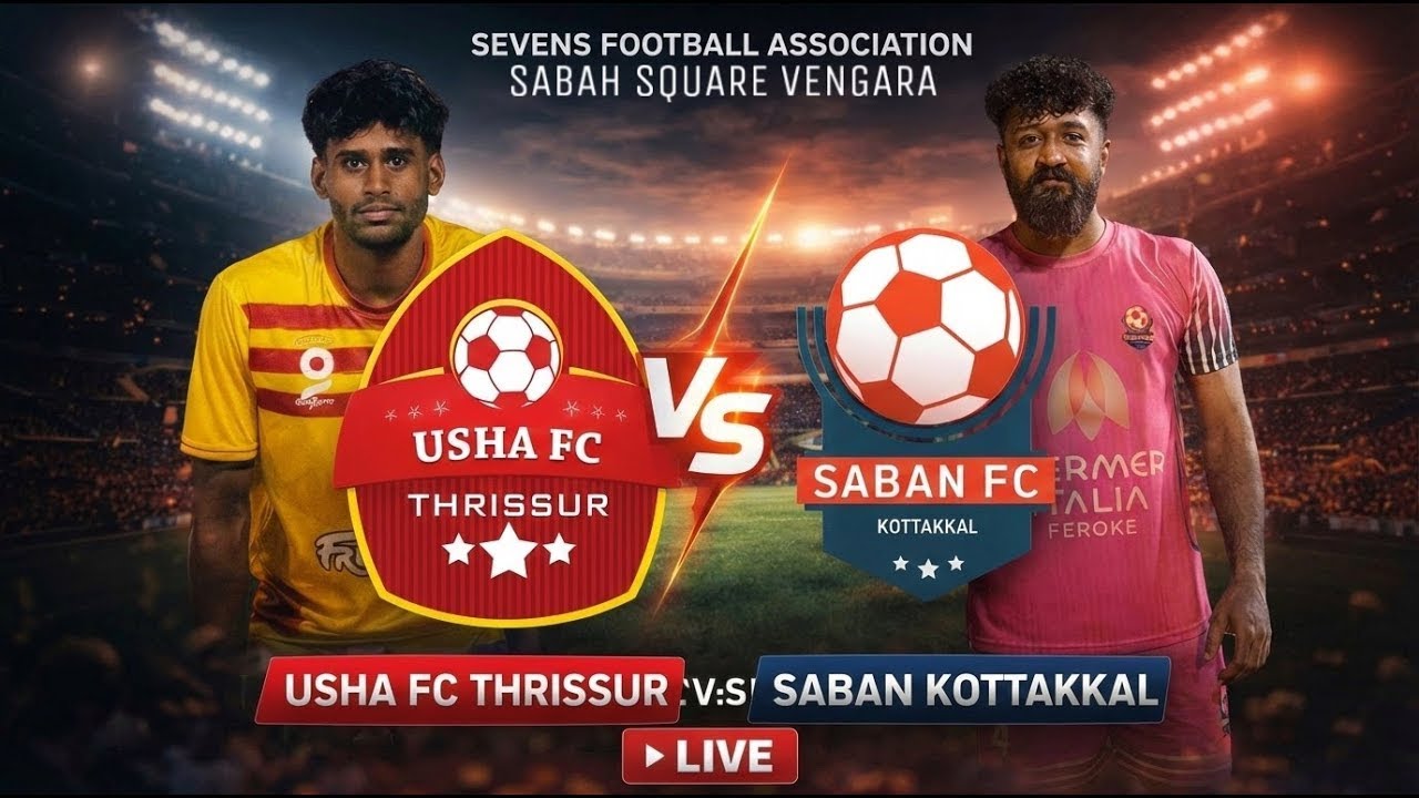 🔴LIVE🔴വേങ്ങര 🔥USHA FC THRISSUR VS SABAN KOTTAKKAL🔥 | SABITH SMG VLOG