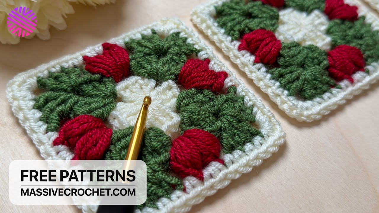 Crochet a SUPER EASY & UNUSUAL Granny Square for Beginners ♥️