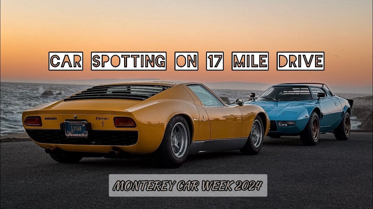 Sunset Car Spotting On 17 Mile Drive | Monterey Car Week 2024