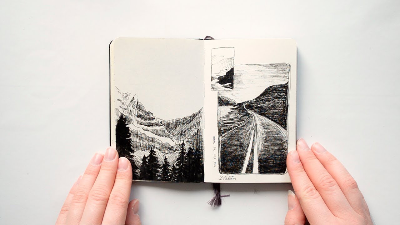 My INK ONLY Sketchbook + Inktober 2017
