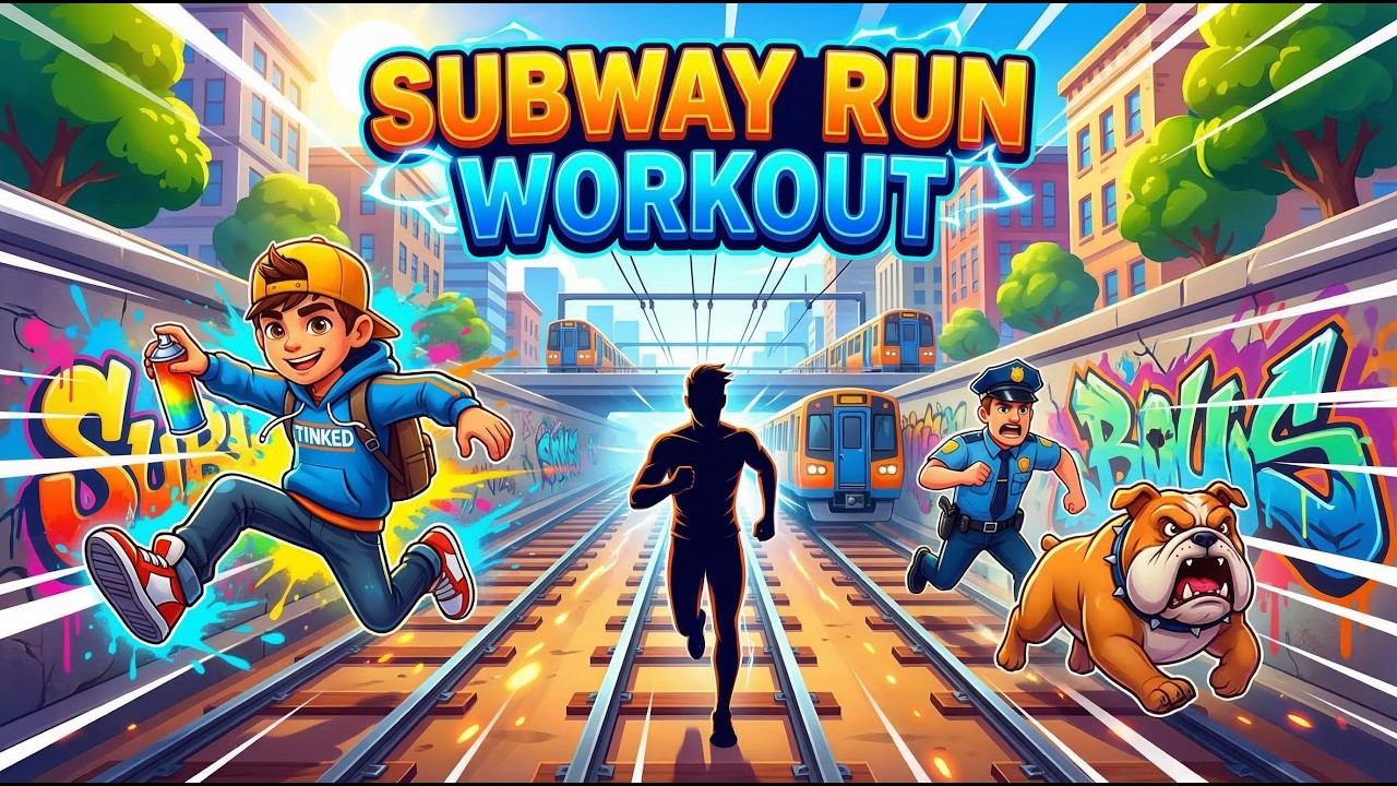 Захватывающая интерактивная разминка | Subway Surf | Ежедневная игра-тренировка | 4 уровня сложно...