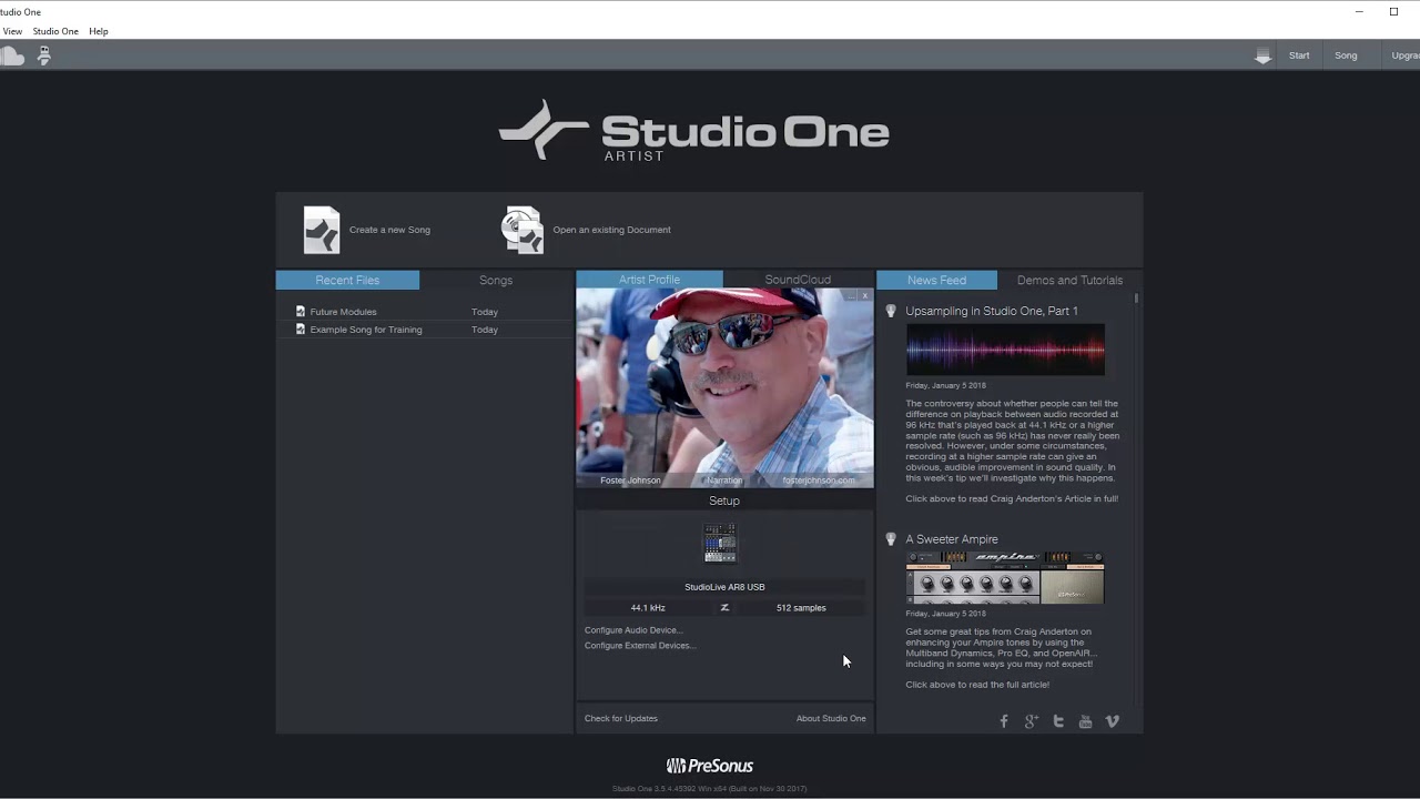 Studio One - Artist Version a QuickStart