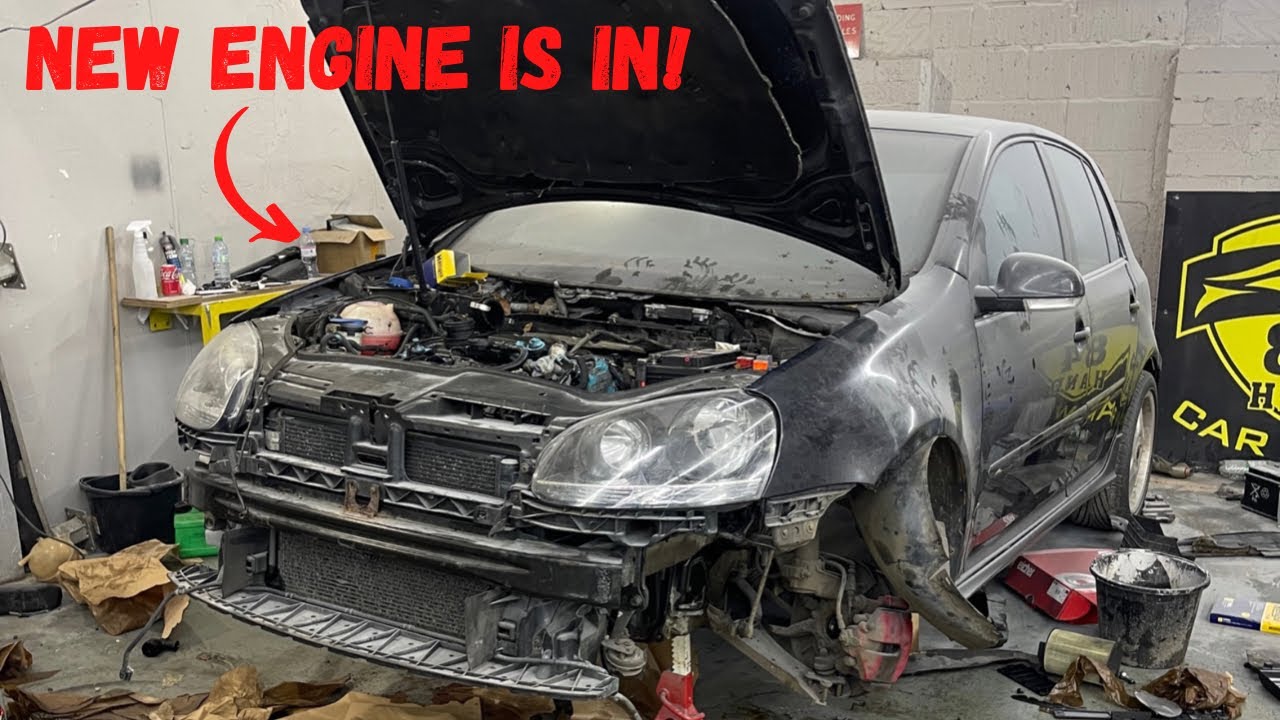 MY MK5 GOLF GTI GETS A NEW ENGINE! + FIRST MOD!