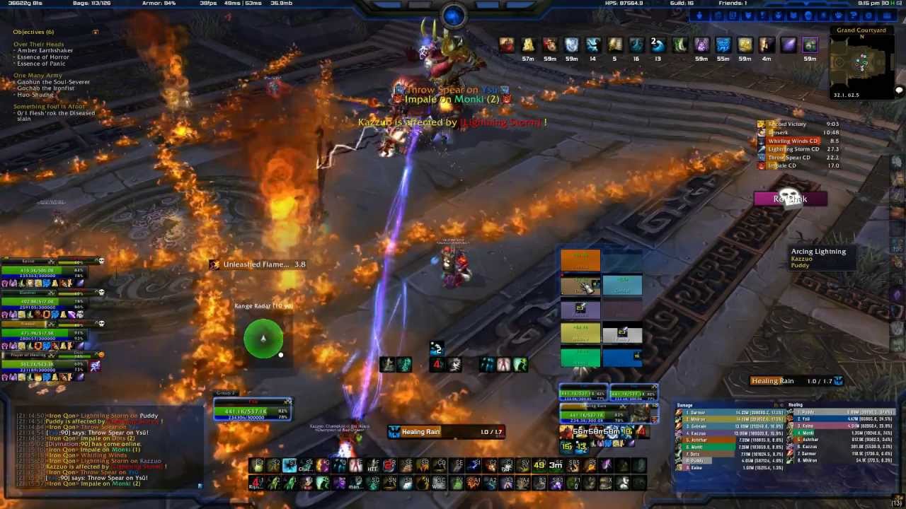 Bad Omen vs Heroic Iron Qon 10 Man (Resto Shaman PoV)