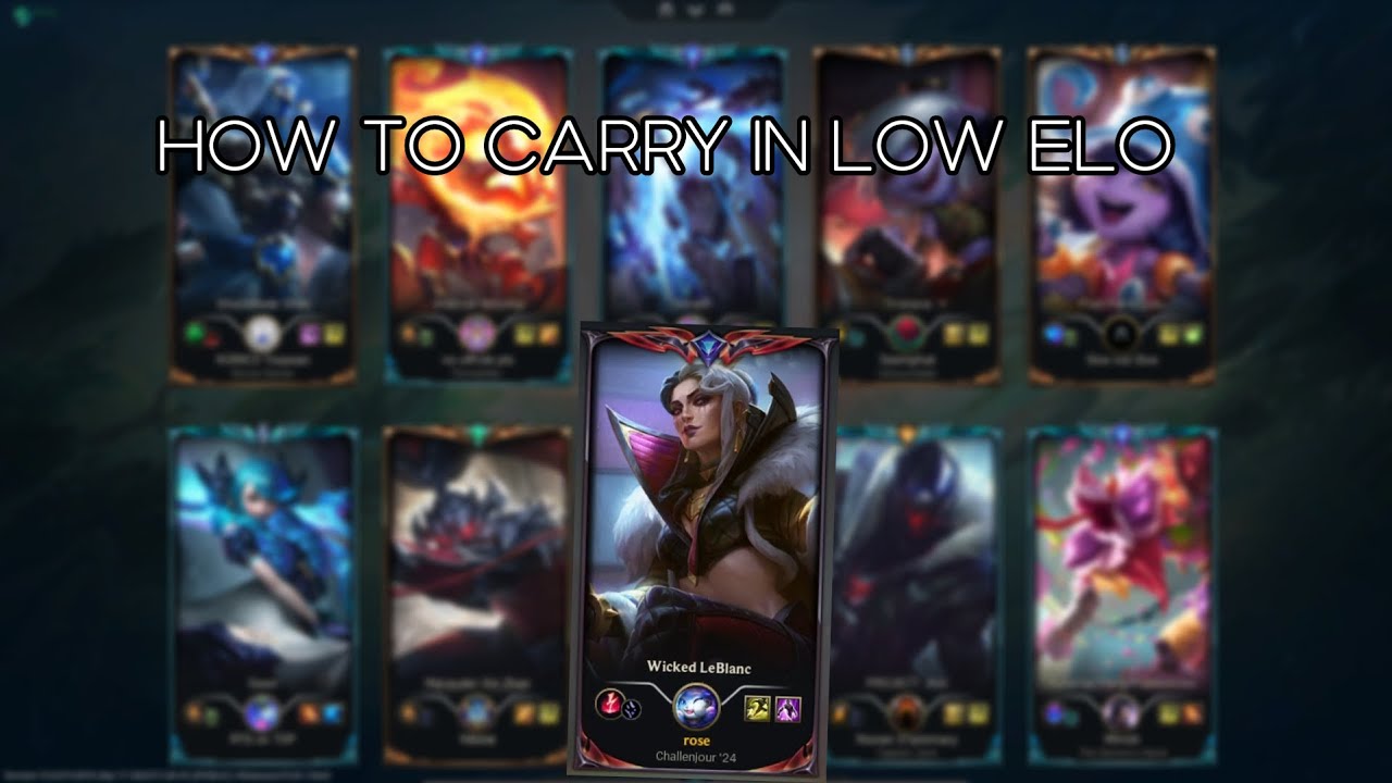 How to climb out of low elo with LeBlanc